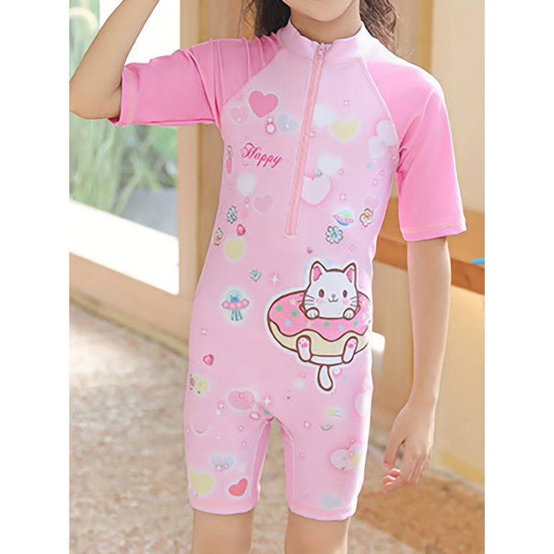 Ολόσωμο μαγιό για παιδιά – Lolita στυλ, ύφασμα Lyocell (αναγεννημένες ίνες κυτταλόζης), κατάλληλο για παιδιά 8+ ετών (140 cm+), ασφάλειας κατηγορίας C