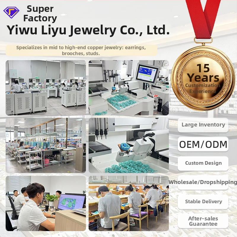 Brošňa s perom, meď, dámsky ľahký luxus štýl, elektroplátovanie, model M-344