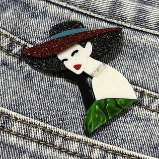 Ακρυλική καρφίτσα με χαρακτήρα κινουμένων σχεδίων – βαφή με σπρέι, Unisex αξεσουάρ διακόσμησης και δώρου, άνοιξη 2025