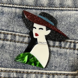 Ακρυλική καρφίτσα με χαρακτήρα κινουμένων σχεδίων – βαφή με σπρέι, Unisex αξεσουάρ διακόσμησης και δώρου, άνοιξη 2025