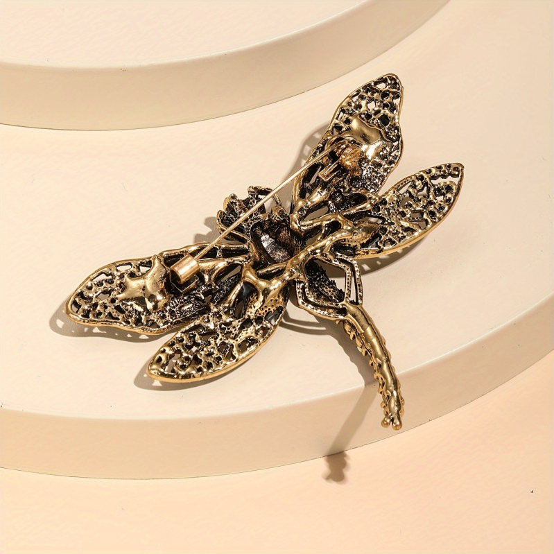 Broșă dragonfly, aliaj de zinc, stil INS, ecologic, decorativ