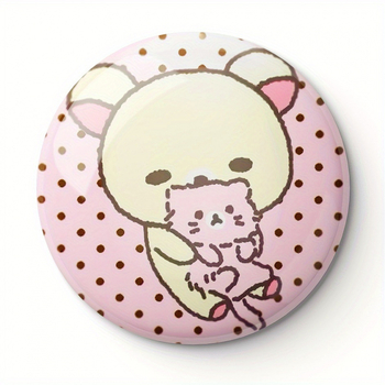 Broșă cu motiv de pisică desen animat, material plastic, reglabilă, model jd601101065068966 (Iarna 2025)