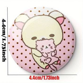 Καρφίτσα με μοτίβο γάτας από κινούμενα σχέδια, πλαστικό υλικό, ρυθμιζόμενη, μοντέλο jd601101065068966 (Χειμώνας 2025)