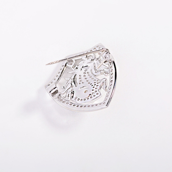 Καρφίτσα από χαλκό, ηλεκτροπλατιωμένη επιφάνεια, κομψός στυλ; μορφή: κυρία; είδος: καρφίτσα