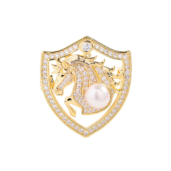 Καρφίτσα από χαλκό, ηλεκτροπλατιωμένη επιφάνεια, κομψός στυλ; μορφή: κυρία; είδος: καρφίτσα