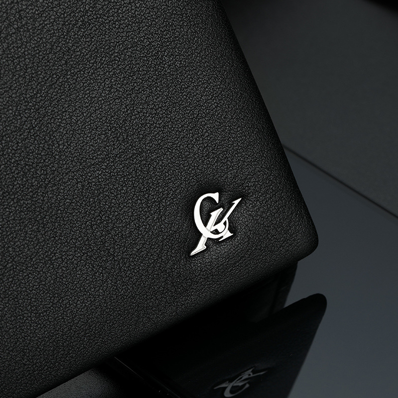 COILENKLAON Vīriešu maks - Īsta āda, Pirmā slāņa liellopa āda, Plāns karšu turētājs ar nodalījumu vadītāja apliecībai, Daudz kartes, Monētu kabatiņa, Pilsētas stila dizains