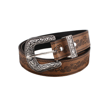 Ζώνη από PU δέρμα με αγκράφα από κράμα, κούμπωμα με βελόνα, πλάτος 2–4 εκ, ανάγλυφο αντιικό φινίρισμα, ρετρό στιλ παλάτι Χονγκ Κονγκ