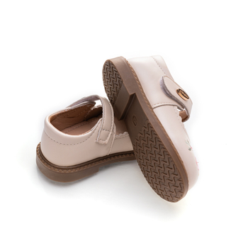 Παπούτσια κοριτσιών από δέρμα με κέντημα εθνικού στυλ, μαργαριταρένια μαλακή σόλα, άνω μέρος από Ultra-Fiber δέρμα, PVC σόλα, για 1–6 ετών, άνοιξη 2025