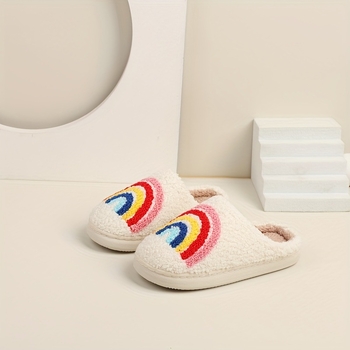 Vidaus slip-on šlepetės, dryžių raštu, viršus ir padas iš TPR, platformos kulnas