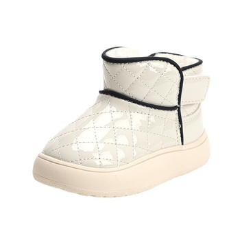 Χειμερινά μποτάκια χοντρά Ultrafilm δέρμα για μωρά, με ψηλό ύψος, ζεστά, αντιολισθητικά, Velcro κλείσιμο