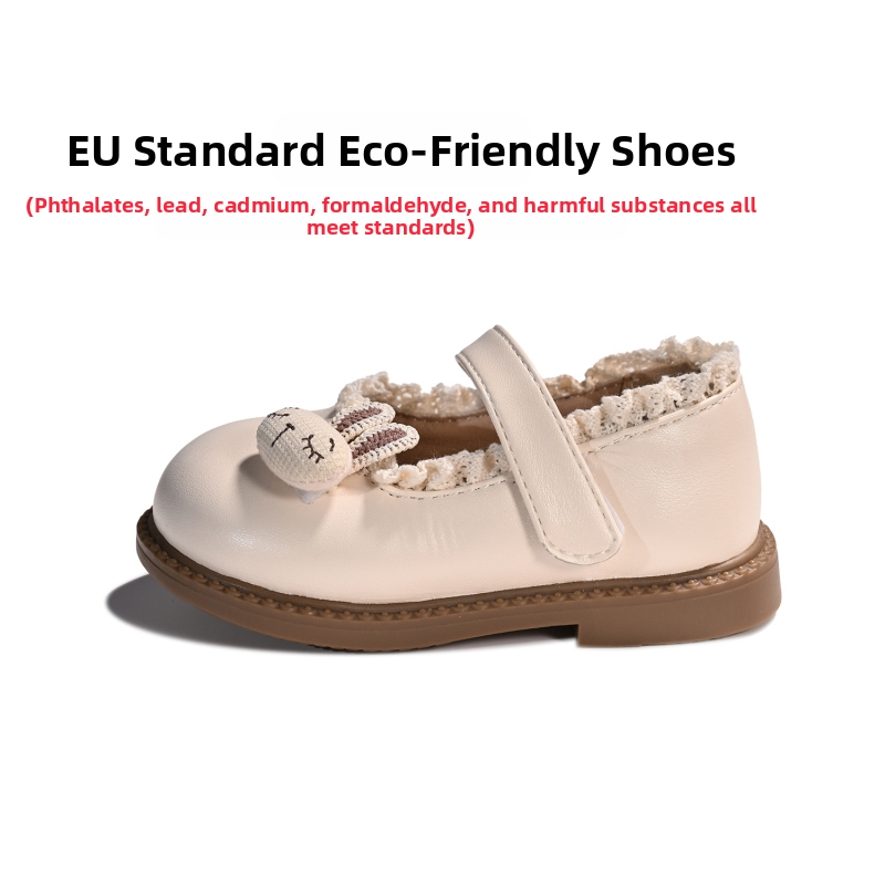 Ghete de piele pentru fete - stil coreean, piele Ultra-Fiber, pentru copii 1–3 ani