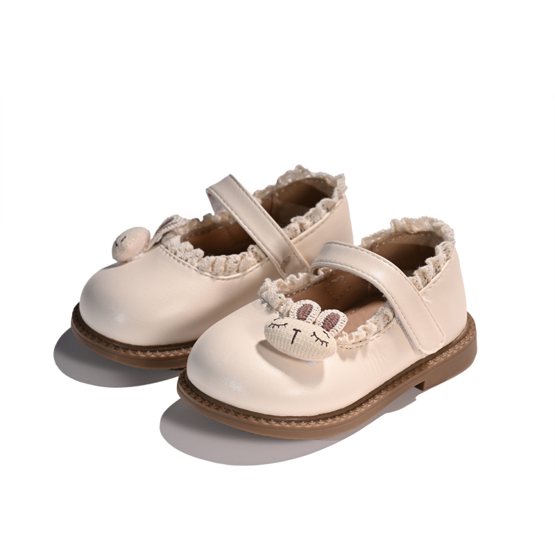 Ghete de piele pentru fete - stil coreean, piele Ultra-Fiber, pentru copii 1–3 ani