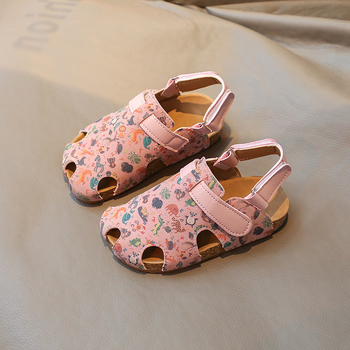 Παιδικά σανδάλια Birkenstock στυλ: επάνω μέρος από τεχνητό δέρμα, σόλα από καουουτ; λουράκι Velcro, καθημερινά παραθαλάσσια παπούτσια για ηλικίες 4–12