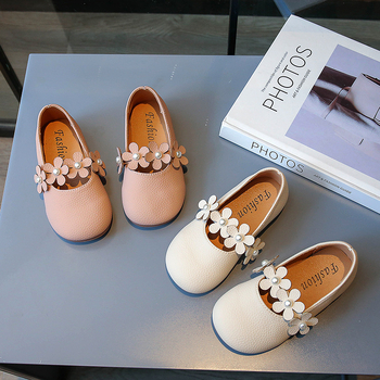 Meitenēm PU ādas kurpes ar Velcro aizdari, gumijas zole, zems augšdaļas dizains, pavasaris un rudens