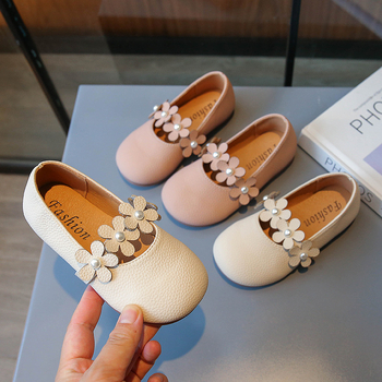 Meitenēm PU ādas kurpes ar Velcro aizdari, gumijas zole, zems augšdaļas dizains, pavasaris un rudens