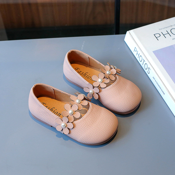 Meitenēm PU ādas kurpes ar Velcro aizdari, gumijas zole, zems augšdaļas dizains, pavasaris un rudens