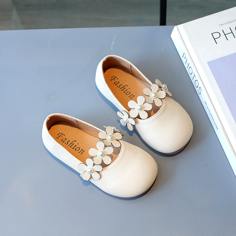 Meitenēm PU ādas kurpes ar Velcro aizdari, gumijas zole, zems augšdaļas dizains, pavasaris un rudens