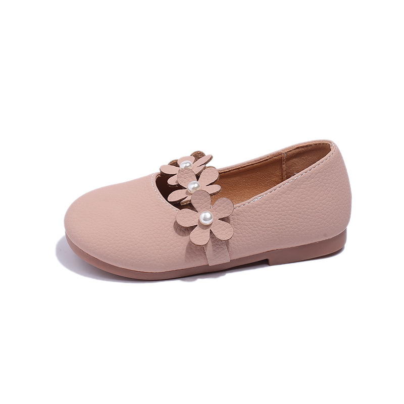 Meitenēm PU ādas kurpes ar Velcro aizdari, gumijas zole, zems augšdaļas dizains, pavasaris un rudens