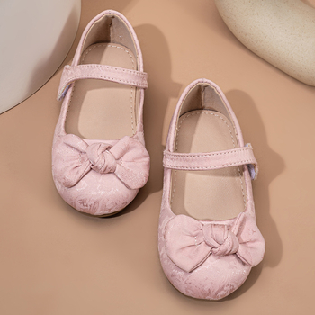 Pantofi prințesă pentru fete, închidere Velcro, stil coreean, partea superioară din pânză, talpă din cauciuc