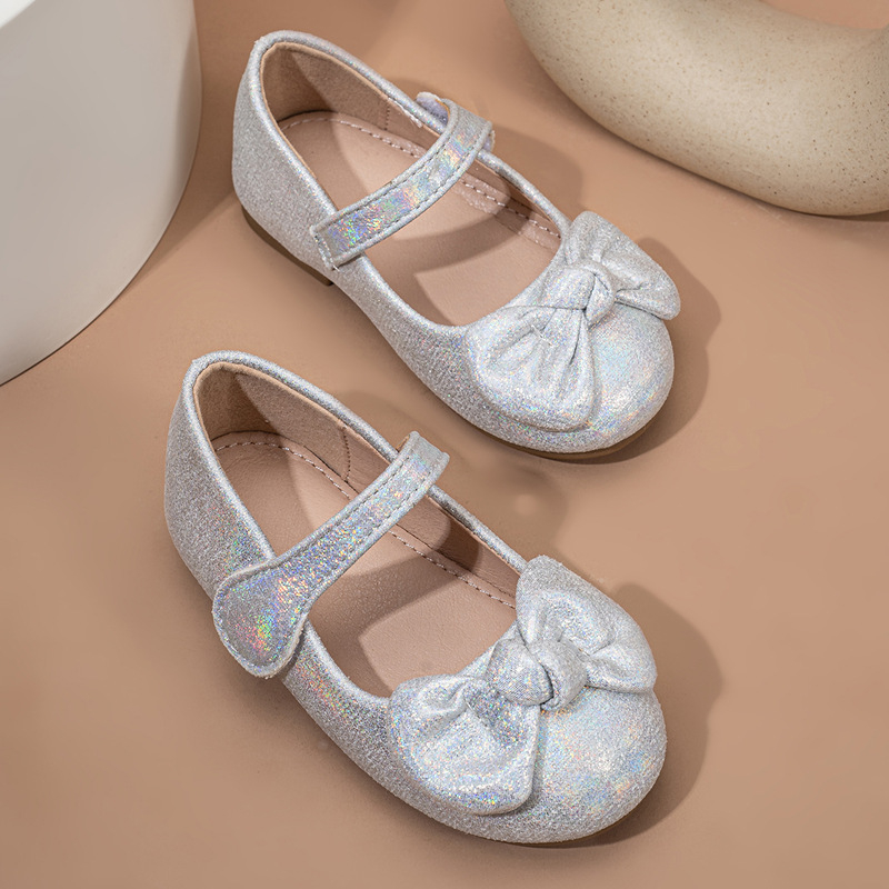 Pantofi prințesă pentru fete, închidere Velcro, stil coreean, partea superioară din pânză, talpă din cauciuc