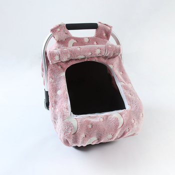 Bērnu groziņa pārklājs automašīnas sēdeklim – pretvēja, silts, flaneles audums, kas spīd tumšumā