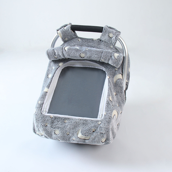 Bērnu groziņa pārklājs automašīnas sēdeklim – pretvēja, silts, flaneles audums, kas spīd tumšumā