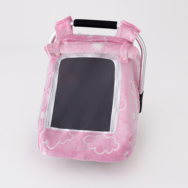 Bērnu groziņa pārklājs automašīnas sēdeklim – pretvēja, silts, flaneles audums, kas spīd tumšumā