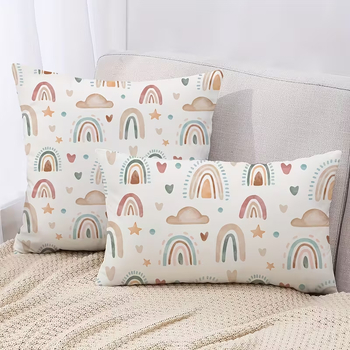 Husă de pernă din in, în stil modern minimalist pentru living, Brand Hongyou, Model: Altul, Imprimare siglă