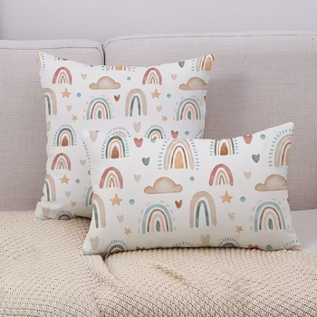 Ленена калъфка за възглавница, модерен минималистичен стил за дневна, Марка Hongyou, Дизайн: Друг, Печат на лого