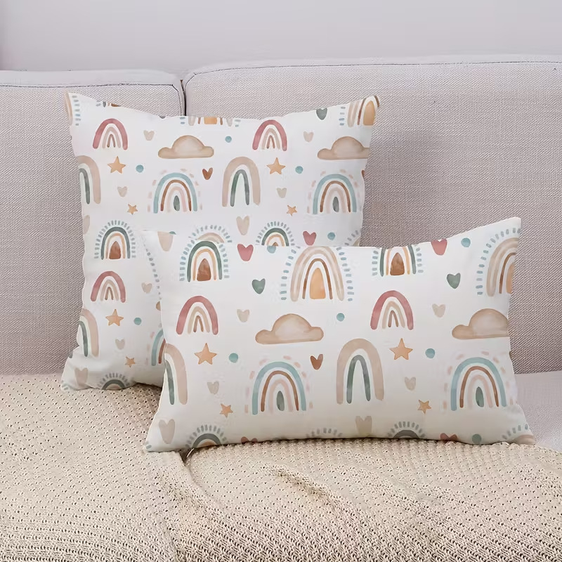 Husă de pernă din in, în stil modern minimalist pentru living, Brand Hongyou, Model: Altul, Imprimare siglă