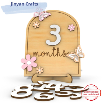 Ξύλινο διακοσμητικό αντικείμενο φωτογράφισης νεογέννητου: πλάκα μήνα γέννησης με μικρή μαργαρίτα, αναμνηστική πλάκα και κάρτα ορόσημων μωρού (Υλικό: ξύλο; Κατηγορία: διακοσμητικά; Χρήση: οικιακή χρήση; Ευκαιρίες δώρων: γενέθλια, αποφοίτηση, εγκαινιασμός σπ