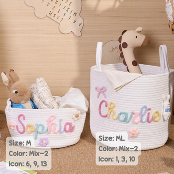 Κάλαθι αποθήκευσης από βαμβακερό ύφασμα, βορειοευρωπαϊκό στυλ, για πλύσιμο