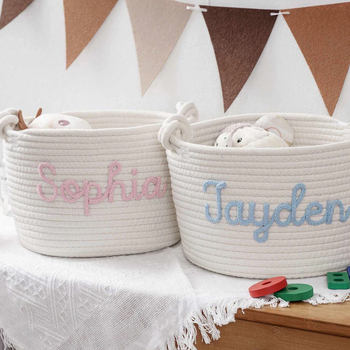 Κάλαθι αποθήκευσης από βαμβακερό ύφασμα, βορειοευρωπαϊκό στυλ, για πλύσιμο