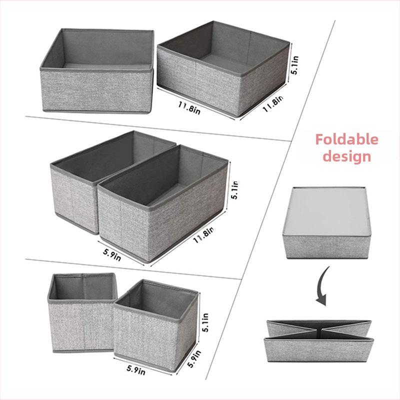 Box na spodnú bielizeň, skladací, bez veka, objem 35 l