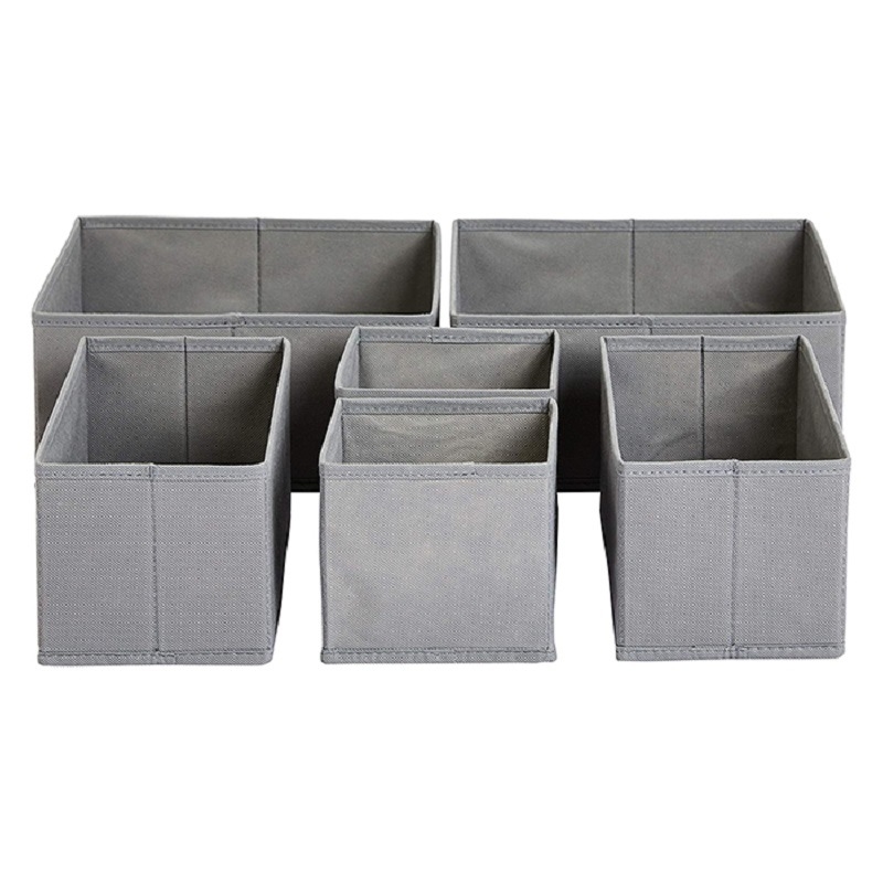 Box de depozitare pentru lenjerie, pliabil, fără capac, capacitate 35 L