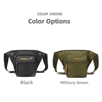 Borsetă de talie pentru bărbați, din Oxford, impermeabilă, Stil 7