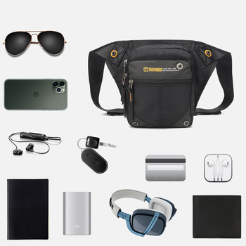 Borsetă de talie pentru bărbați, din Oxford, impermeabilă, Stil 7