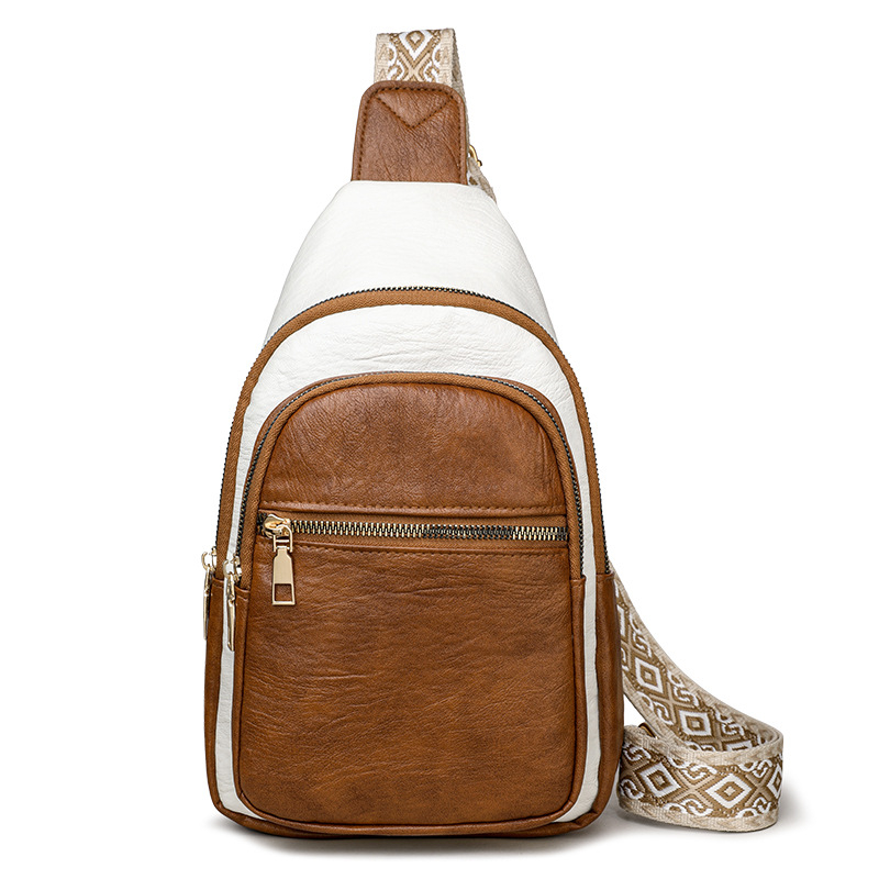 Geantă de umăr pentru femei, cu mai multe compartimente, stil retro, material PU, model tridimensional, căptușeală poliester, închidere cu fermoar