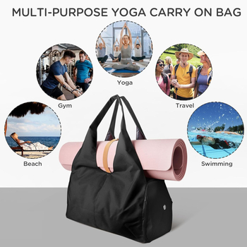 Τσάντα αποθήκευσης στρώματος γιόγκα – κυβικού σχήματος, διαχωρισμός στεγνού/υγρού, μεγάλη χωρητικότητα, πολυλειτουργική για ταξίδια, Oxford ύφασμα