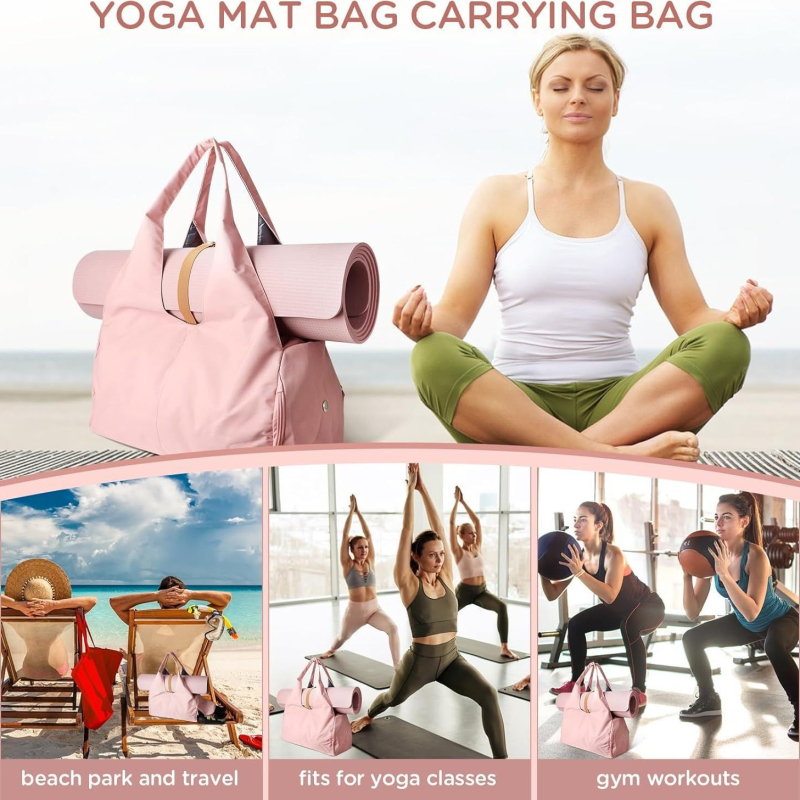 Jogos kilimėlio laikymo maišas – kubo formos, sausos ir šlapių atskyrimas, didelė talpa, daugiafunkcinis kelionėms, Oxford audinys