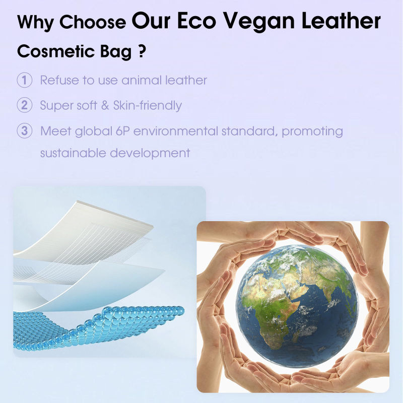 Portofel din piele PU, geantă cosmetică mini, stil urban simplu, ultra-ușor, căptușeală poliester, pentru femei