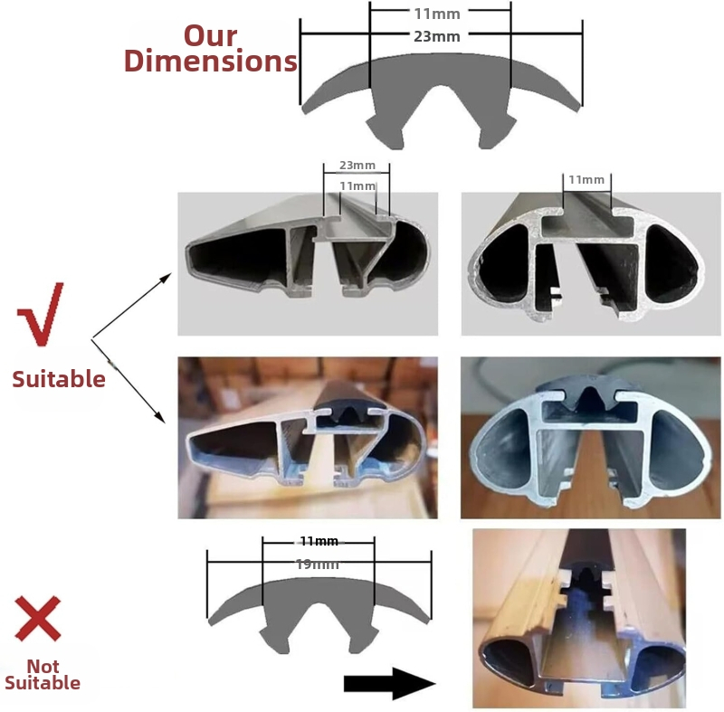 Jinqilai ανθεκτική στεγανοποιητική λωρίδα για σχάρα οροφής αυτοκινήτου, μοντέλο 19, για στεγανοποίηση σχάρας οροφής