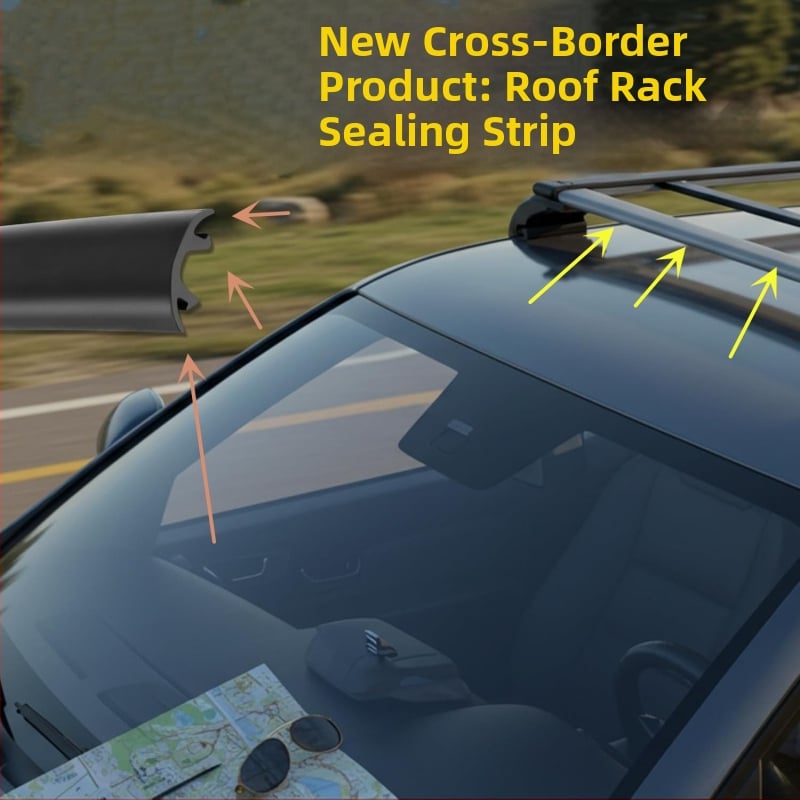 Jinqilai ανθεκτική στεγανοποιητική λωρίδα για σχάρα οροφής αυτοκινήτου, μοντέλο 19, για στεγανοποίηση σχάρας οροφής