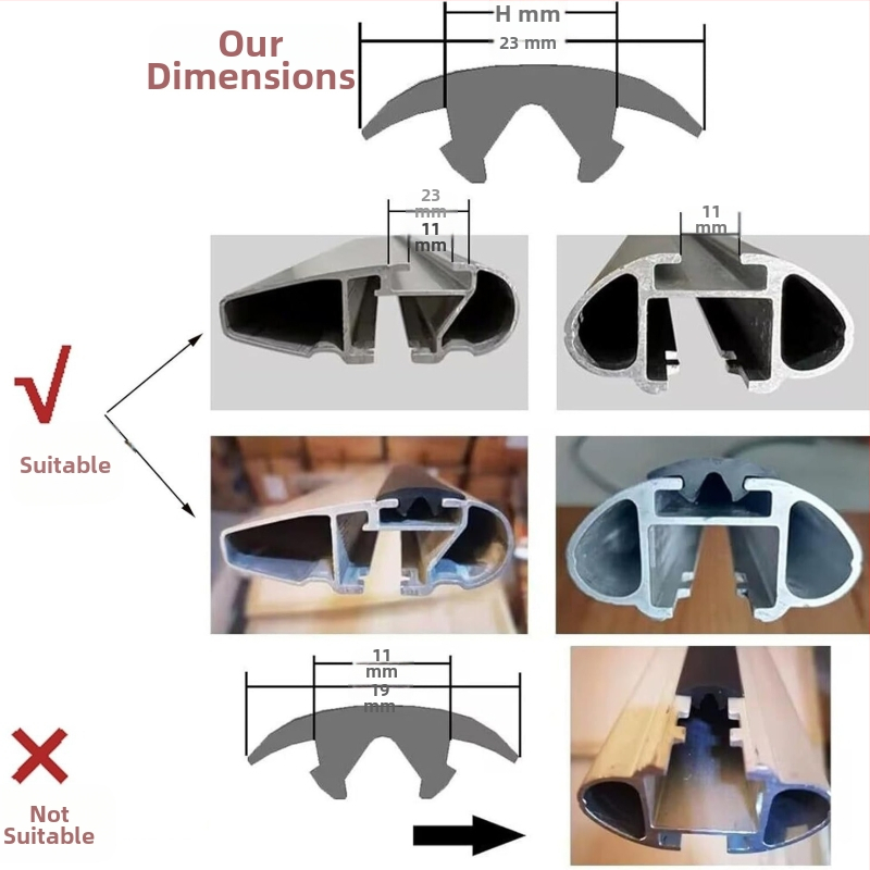 Jinqilai издръжлива уплътнителна лента за покривен багажник на автомобил, модел 19, за покривни багажници