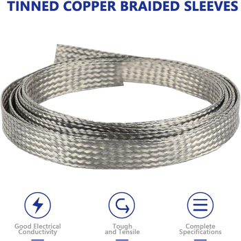 Χαλκός πλεκτός αγωγός γείωσης (Υλικό: καθαρός χαλκός ή κασσιτερωμένος χαλκός; Μοντέλο: πλεγμένος αγωγός γείωσης; Προσαρμογή: Ναι; Μήκος: κατά παραγγελία; Εφαρμογές: καλωδίωση αυτοκινήτων, εργαστήρια, κέντρα δεδομένων, ηλεκτρονικός εξοπλισμός, EMI θωράκιση 
