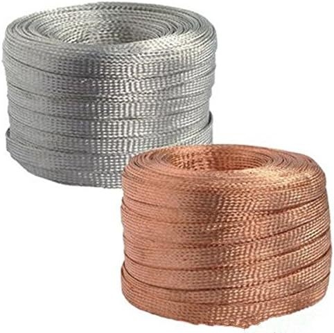Bakreni pleteni vod za uzemljenje (Materijal: čisto bakar ili bakar premaz cinkom; Model: pleteni pojas; Duljina: po narudžbi; Prilagodba: Da; Primjena: automobilske kabelske instalacije, laboratoriji, data centri, elektronicka oprema, EMI zaštita za svemi