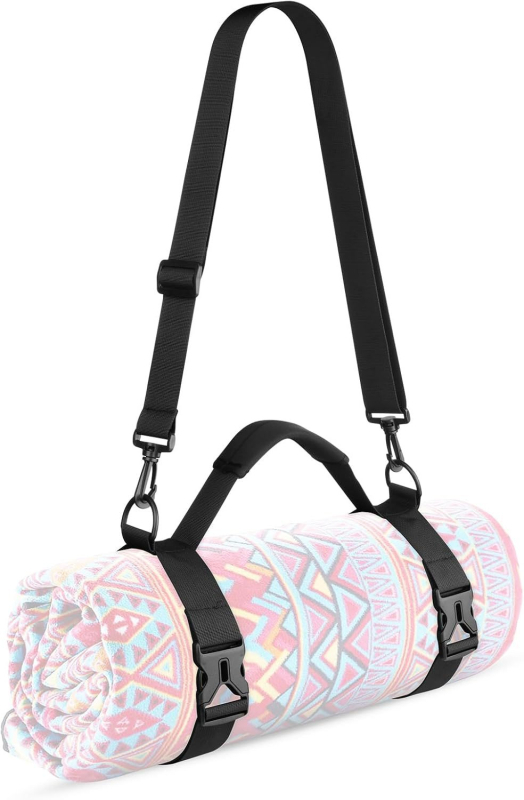 Prijenosni pojas za joga prostirku s ručkom i podesivim naramenicom, Oxford tkanina – Dodatci za jogu Supine