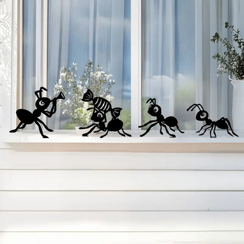 Figură decorativă metalică pentru grădină în formă de furnică, decor pentru gazon, stil minimalist modern, cod produs 20250905