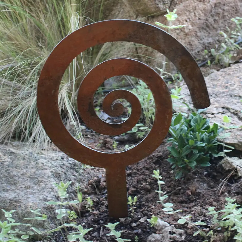 Dārza zemes ievietošanas metāla dekora skulptūra, modelis G264, mūsdienu mākslas stils