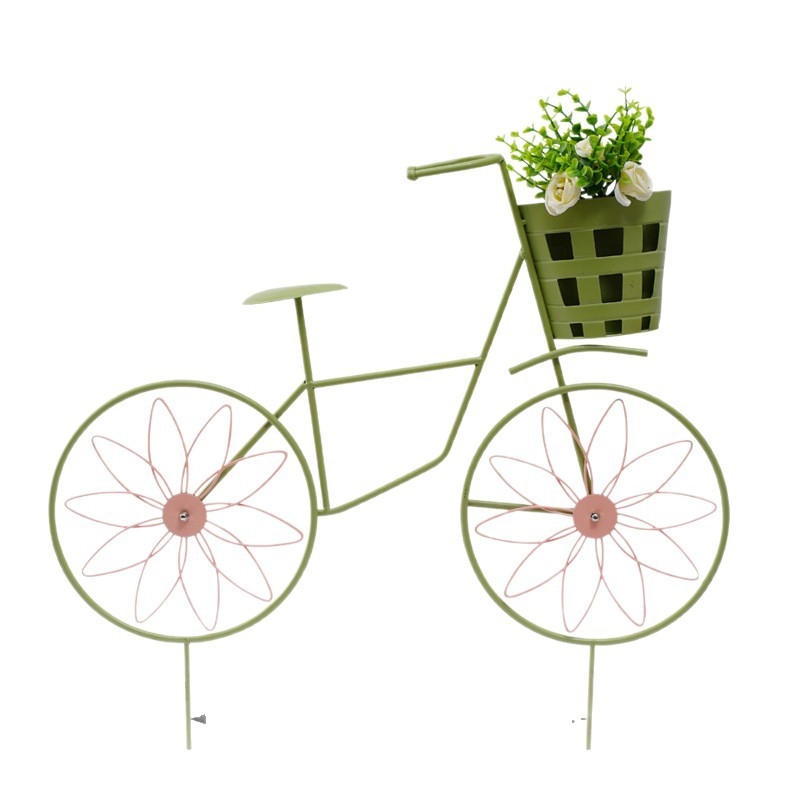 Maotai dzelzs ziedu turētājs, grebts un daļēji roku darīts, modelis 9002, elegants dārza dekors